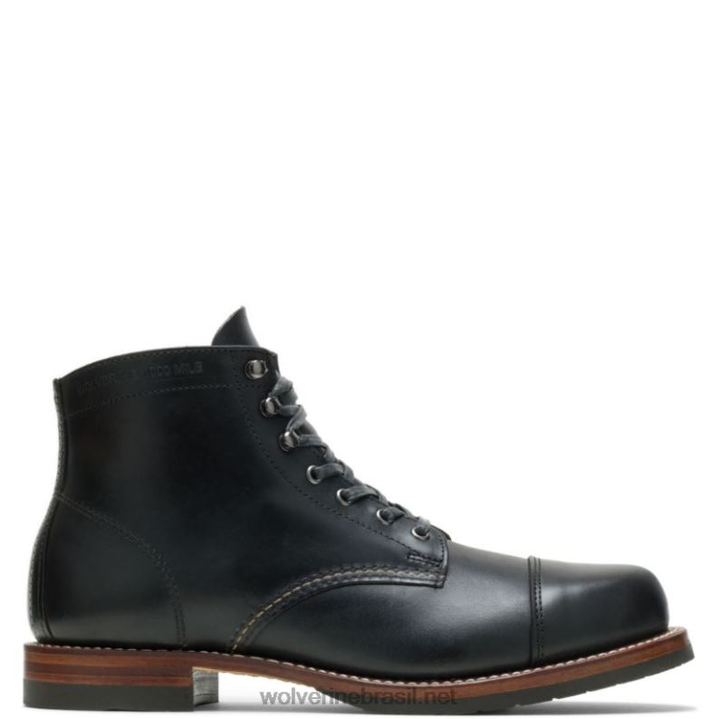 homens_bota_classica_1000_milhas_com_bico_fino_preto_wolverine_vl4vn197.jpg homens Bota clássica 1000 milhas com bico fino preto Wolverine VL4VN197 - Image 1
