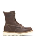homens bota de cunha de bico de aço loader 8" marrom Wolverine VL4VN37