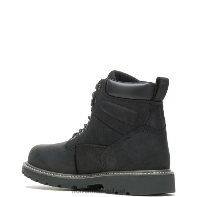 homens Bota de trabalho à prova d'água de 6" com biqueira de aço para assalariados preto Wolverine VL4VN12 - Image 3