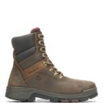 homens bota de trabalho cabor epx à prova d'água 8" marrom escuro Wolverine VL4VN33