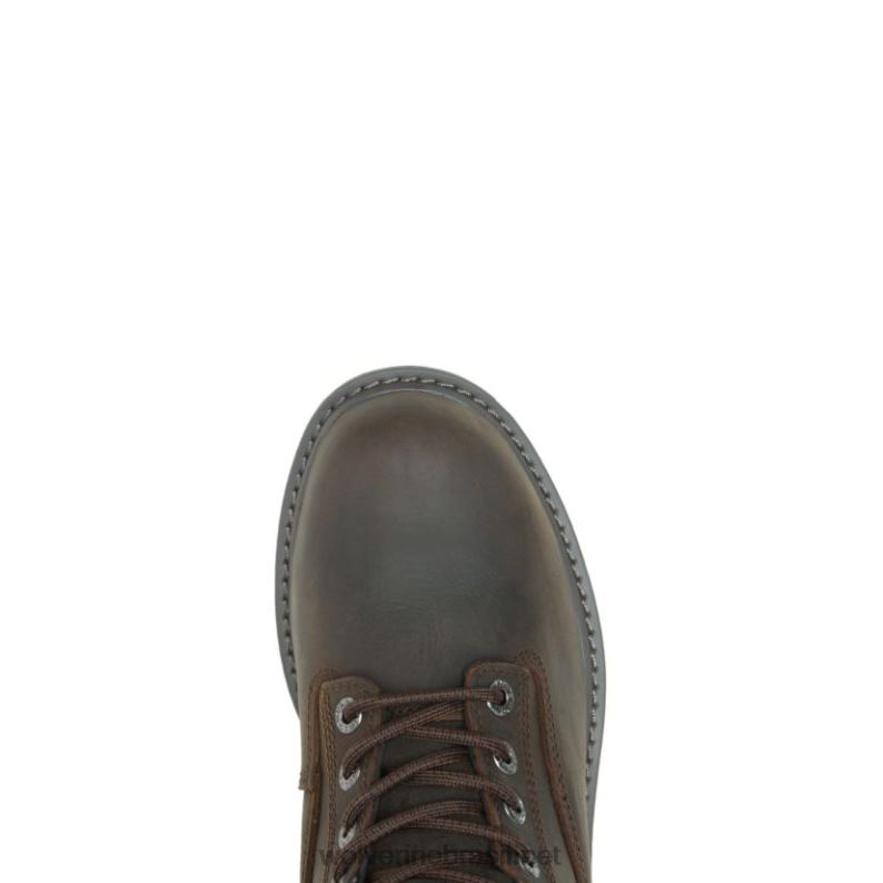 homens Bota de trabalho com biqueira de aço de 6" isolada para andarilho marrom escuro Wolverine VL4VN54 - Image 5