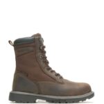 homens Bota de trabalho com biqueira de aço de 8" isolada para andarilho marrom escuro Wolverine VL4VN38