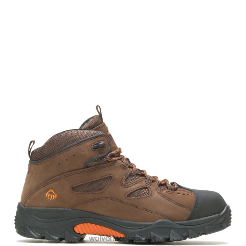 homens bota de trabalho com biqueira de aço hdson marrom escuro/preto Wolverine VL4VN89 - Image 1