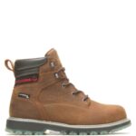 homens bota de trabalho com biqueira de aço lx 6" para Floorhand marrom do sudão Wolverine VL4VN95