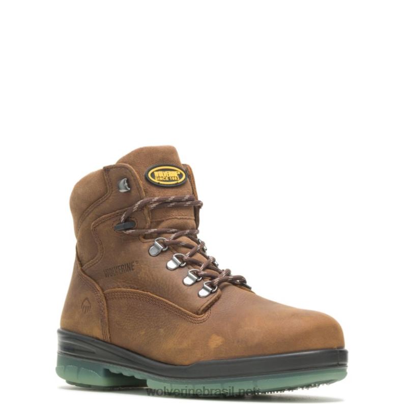 homens Bota de trabalho de 6" durashocks com biqueira de aço com isolamento à prova d'água i-90 marrom Wolverine VL4VN18 - Image 2