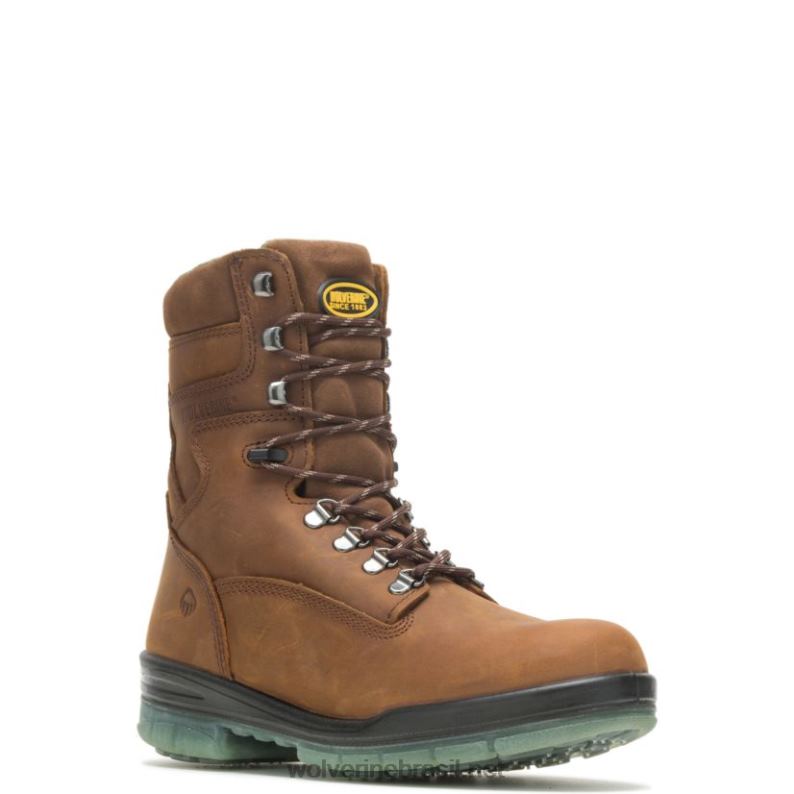 homens Bota de trabalho de 8" durashocks com biqueira de aço com isolamento à prova d'água i-90 pedra Wolverine VL4VN36 - Image 2