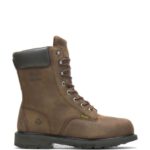 homens bota de trabalho mckay impermeável biqueira de aço 8 marrom Wolverine VL4VN111