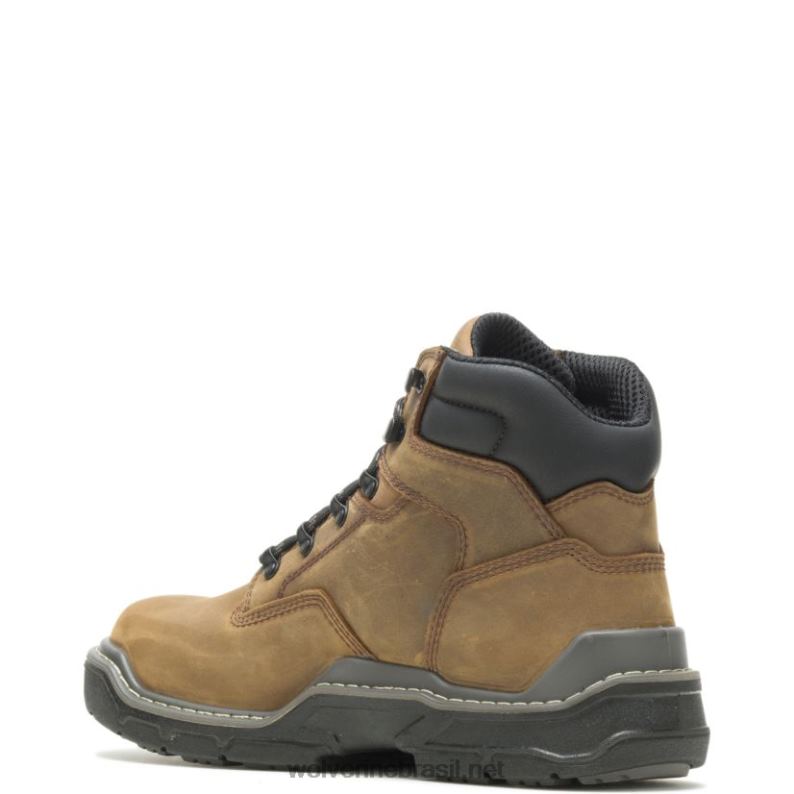 homens bota de trabalho raider durashocks à prova d'água 6" carbonmax marrom Wolverine VL4VN45 - Image 3