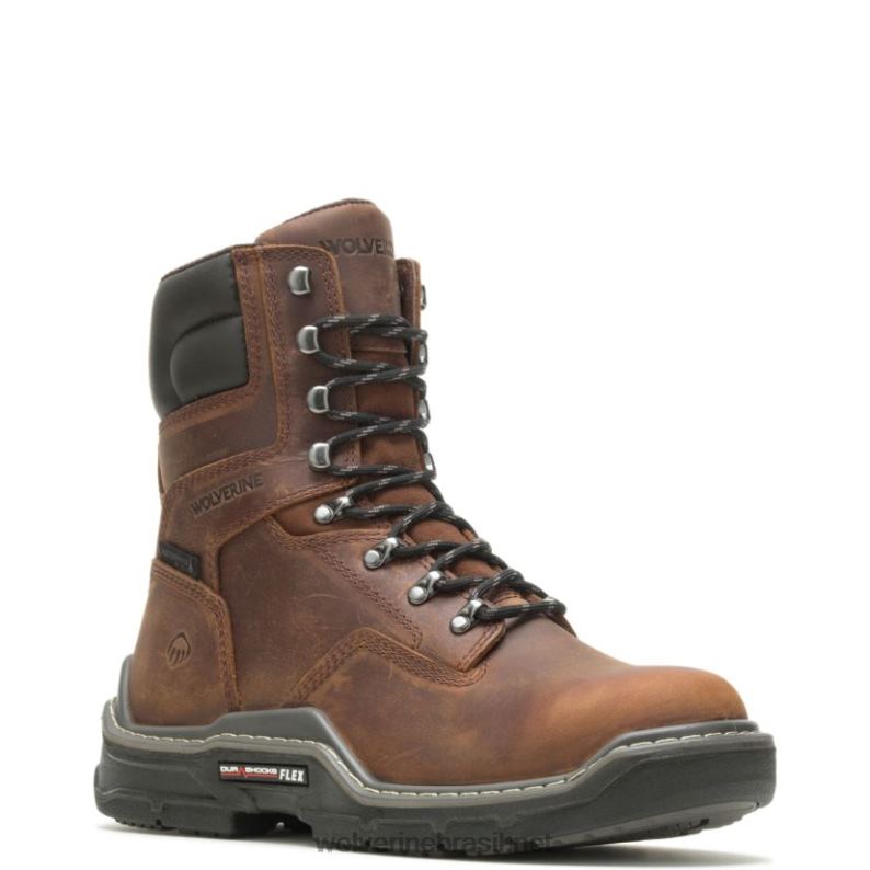 homens bota de trabalho raider durashocks à prova d'água 8" carbonmax amendoim Wolverine VL4VN91 - Image 2
