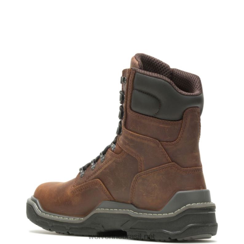 homens bota de trabalho raider durashocks à prova d'água 8" carbonmax amendoim Wolverine VL4VN91 - Image 3