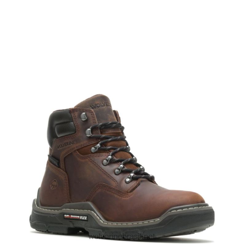homens bota de trabalho raider durashocks impermeável 6" amendoim Wolverine VL4VN168 - Image 2