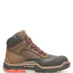 homens bota de trabalho raider durashocks shield 6" carbonmax marrom escuro Wolverine VL4VN121