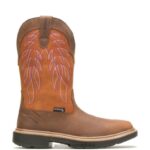 homens bota de trabalho rancher durashocks carbonmax wellington amarelo alaranjado Wolverine VL4VN126