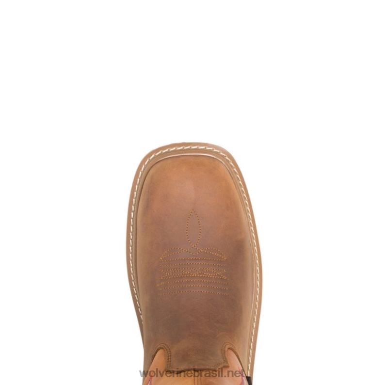 homens bota de trabalho rancher durashocks carbonmax wellington amarelo alaranjado Wolverine VL4VN126 - Image 5