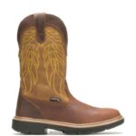 homens bota de trabalho rancher durashocks carbonmax wellington tabaco/ouro Wolverine VL4VN124