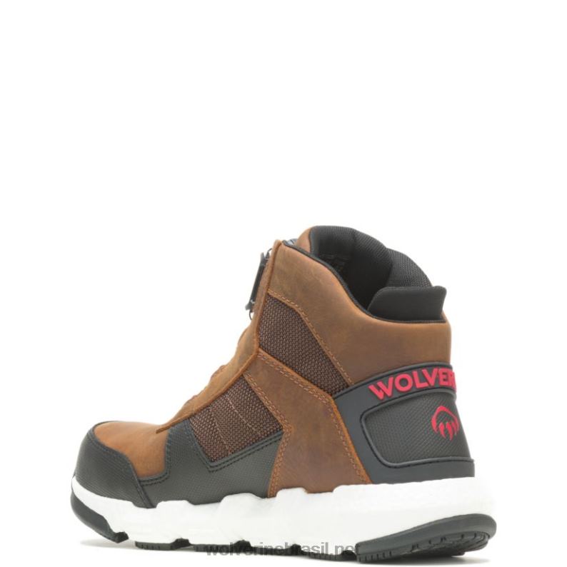 homens bota de trabalho rev boa ultraspring durashocks vent carbonmax marrom Wolverine VL4VN2 - Image 3