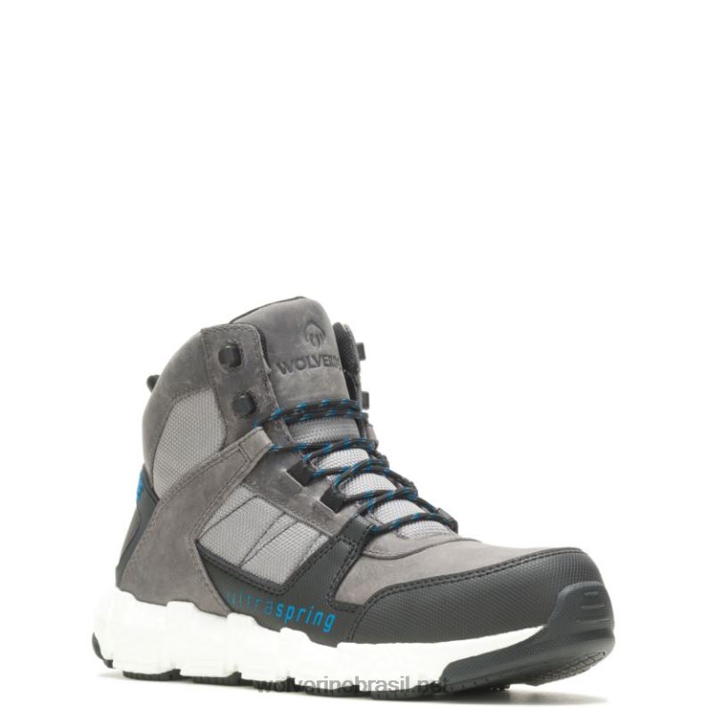 homens bota de trabalho rev ultraspring durashocks vent carbonmax cinza Wolverine VL4VN22 - Image 2