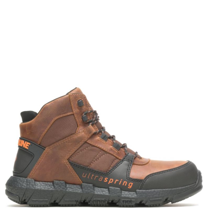 homens bota de trabalho rev ultraspring durashocks vent carbonmax tabaco Wolverine VL4VN19 - Image 1