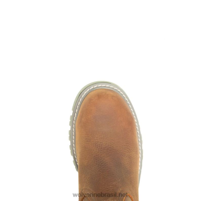 homens bota de trabalho wellington de biqueira de aço lx do Floorhand marrom do sudão Wolverine VL4VN144 - Image 5