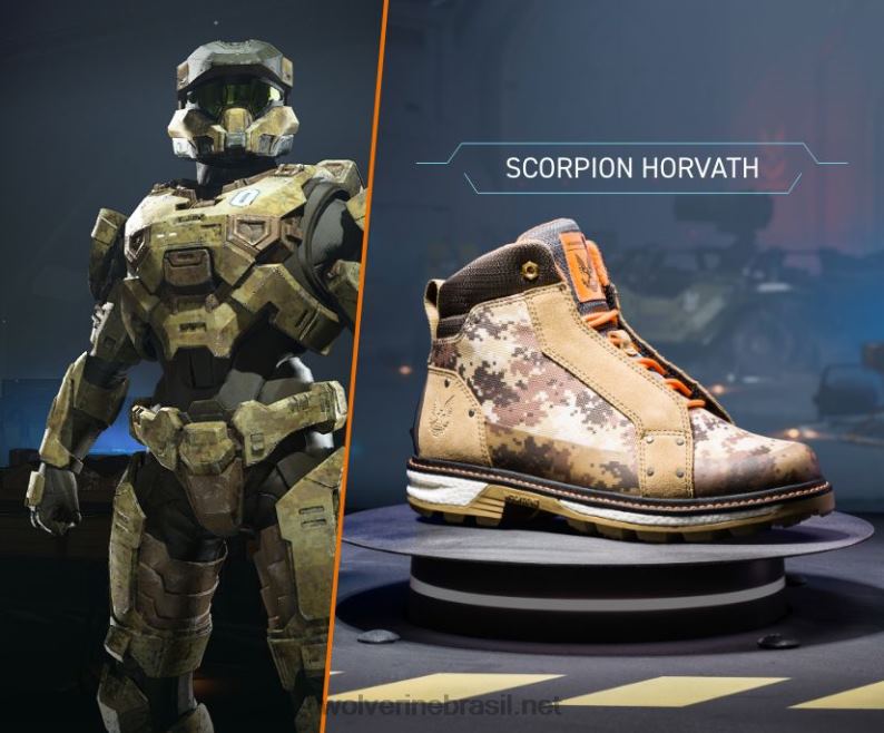 homens bota espartana halo escorpião horvath Wolverine VL4VN154 - Image 2