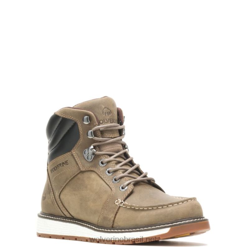 homens bota Hellcat ultraspring moc toe wedge 6" cascalho Wolverine VL4VN222 - Image 2