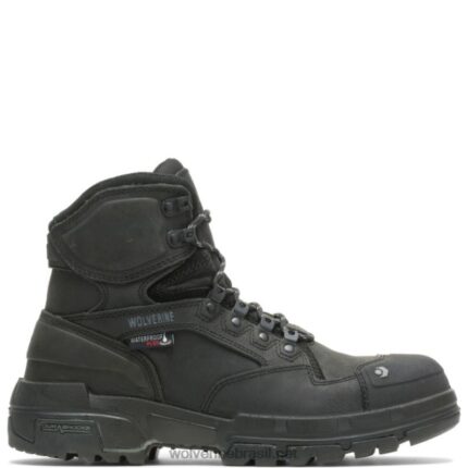 homens bota legend durashocks carbonmax 6" Preto amarelo Wolverine VL4VN8