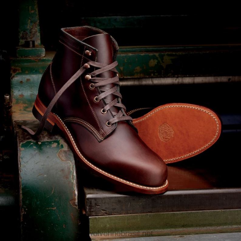 homens Bota original 1000 milhas com bico liso marrom Wolverine VL4VN194 - Image 2