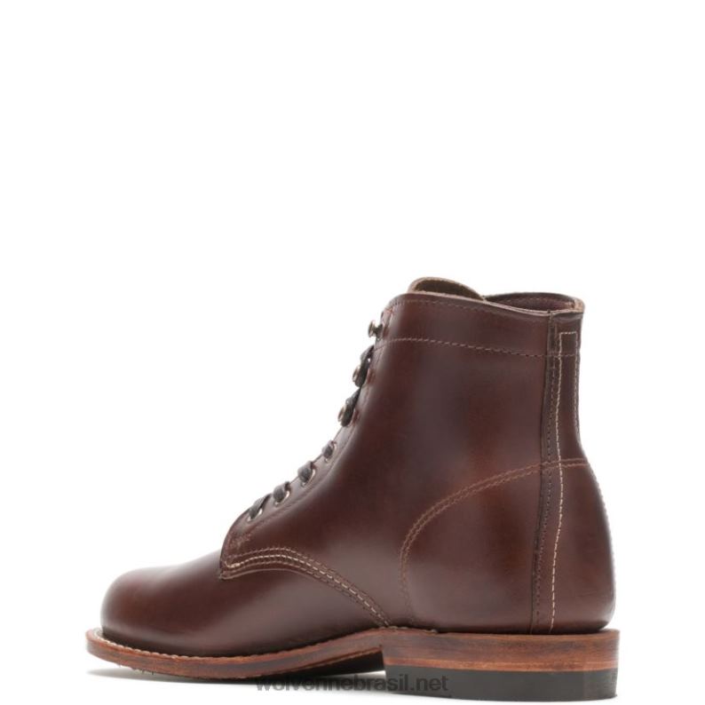 homens Bota original 1000 milhas com bico liso marrom Wolverine VL4VN194 - Image 4