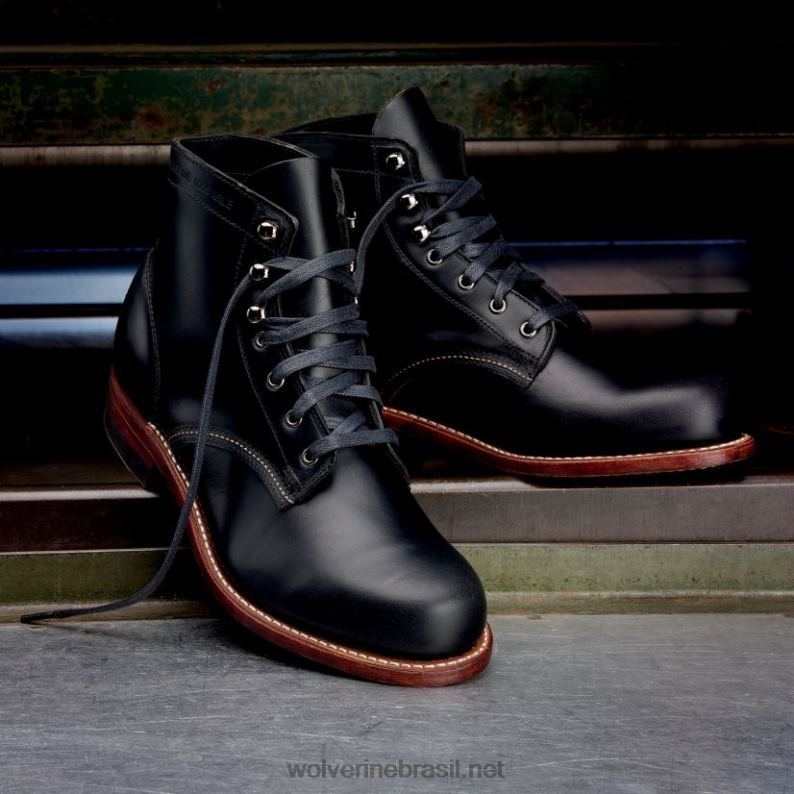 homens Bota original 1000 milhas com bico liso preto Wolverine VL4VN193 - Image 2
