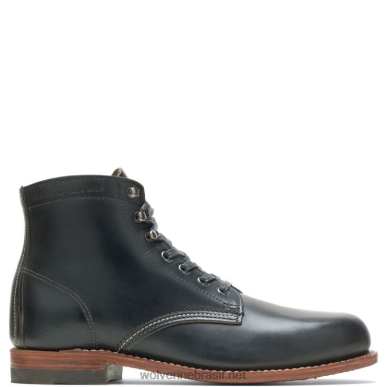 homens_bota_original_1000_milhas_com_bico_liso_preto_wolverine_vl4vn193.jpg homens Bota original 1000 milhas com bico liso preto Wolverine VL4VN193 - Image 1