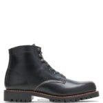 homens Bota resistente 1000 milhas com bico liso preto Wolverine VL4VN199