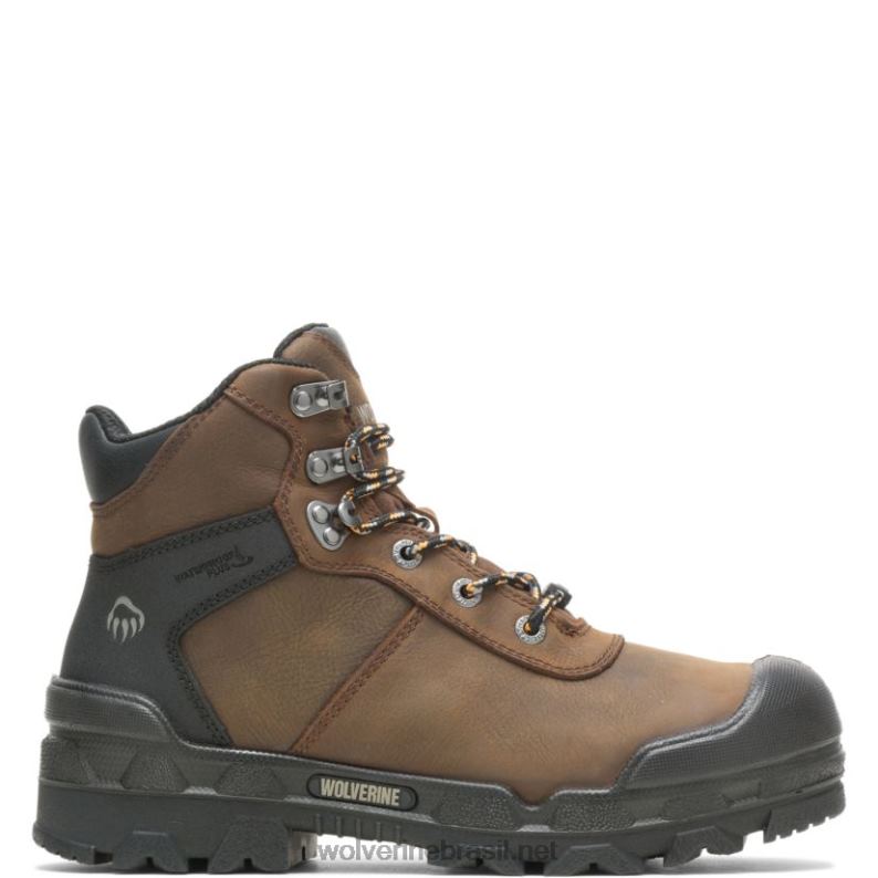 homens Bota Warrior Met-Guard 6" café escuro Wolverine VL4VN181 - Image 1