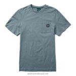 homens camiseta de cânhamo azul ardósia Wolverine VL4VN334