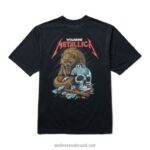 homens camiseta gráfica da coleção de estudiosos Metallica preto Wolverine VL4VN319