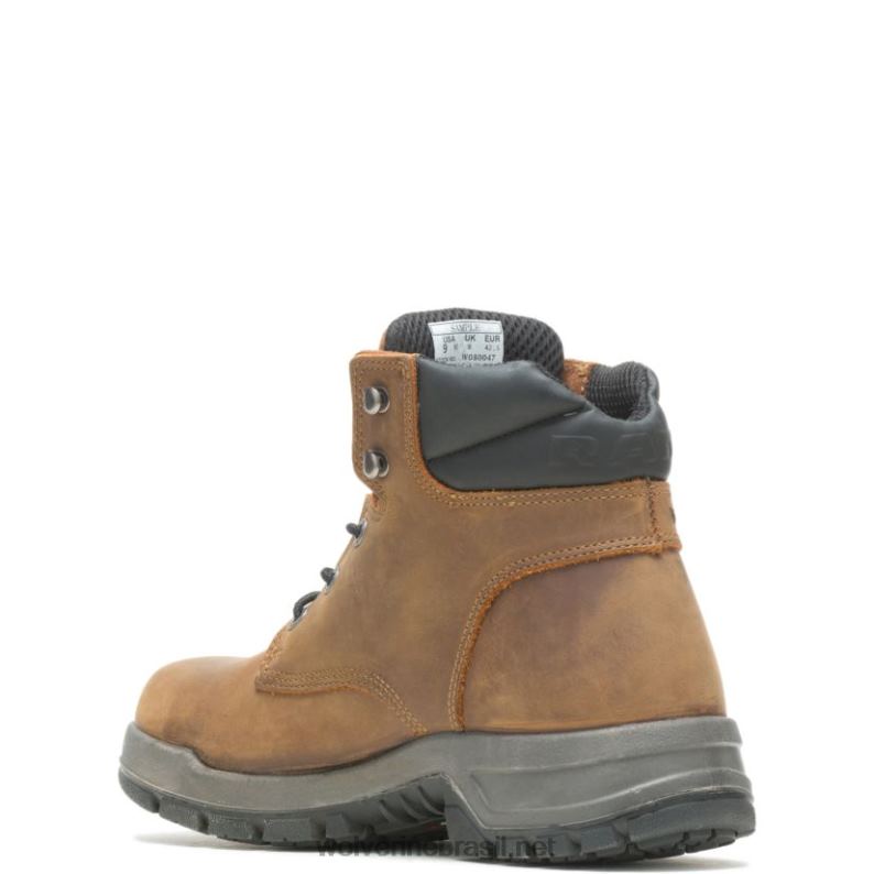 homens coleção de caminhões ram - bota de trabalho de segurança do comerciante marrom Wolverine VL4VN109 - Image 3
