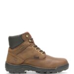 homens Durbin bota de trabalho impermeável 6" com biqueira de aço marrom Wolverine VL4VN140