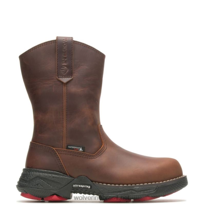 homens fusível hellcat durashocks ultraspring carbonmax work wellington amendoim Wolverine VL4VN35 - Image 1