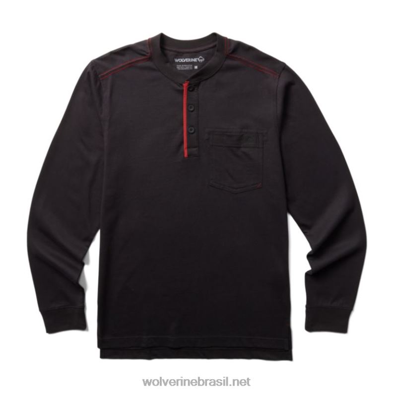 homens_guardiao_algodao_manga_longa_henley_preto_wolverine_vl4vn253.jpg homens guardião algodão manga longa henley preto Wolverine VL4VN253 - Image 1