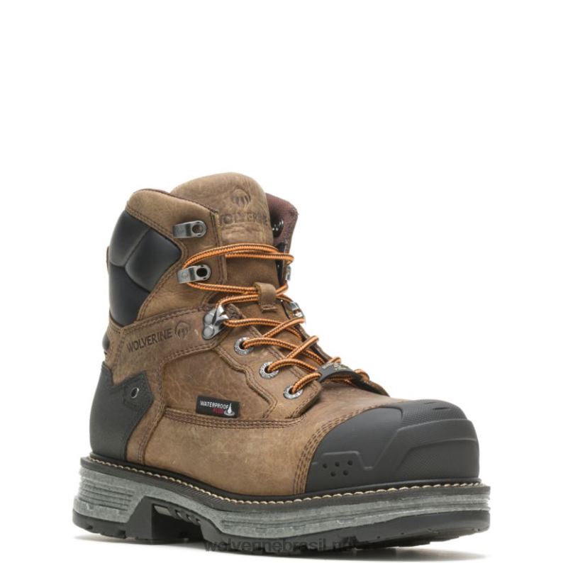 homens Hellcat ultraspring bota de trabalho resistente 6 "carbonmax marrom Wolverine VL4VN68 - Image 2