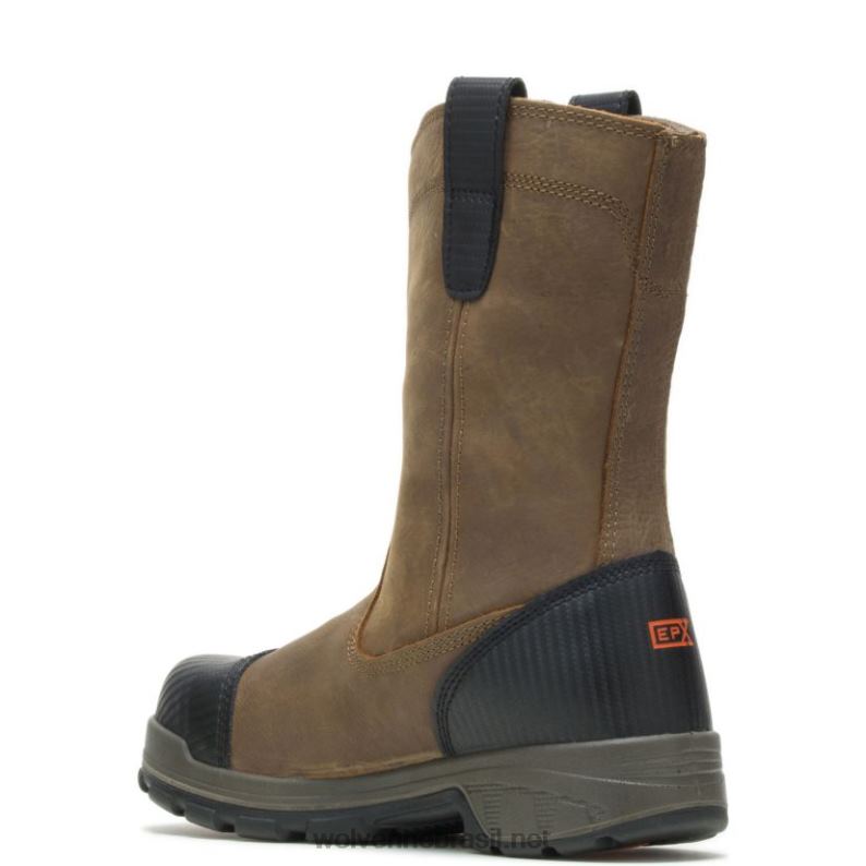 homens lâmina lx à prova d'água carbonmax 10" wellington marrom Wolverine VL4VN82 - Image 3