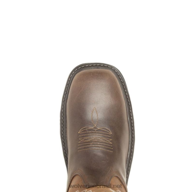 homens rancher epx carbonmax work wellington cascalho/marrom Wolverine VL4VN148 - Image 5