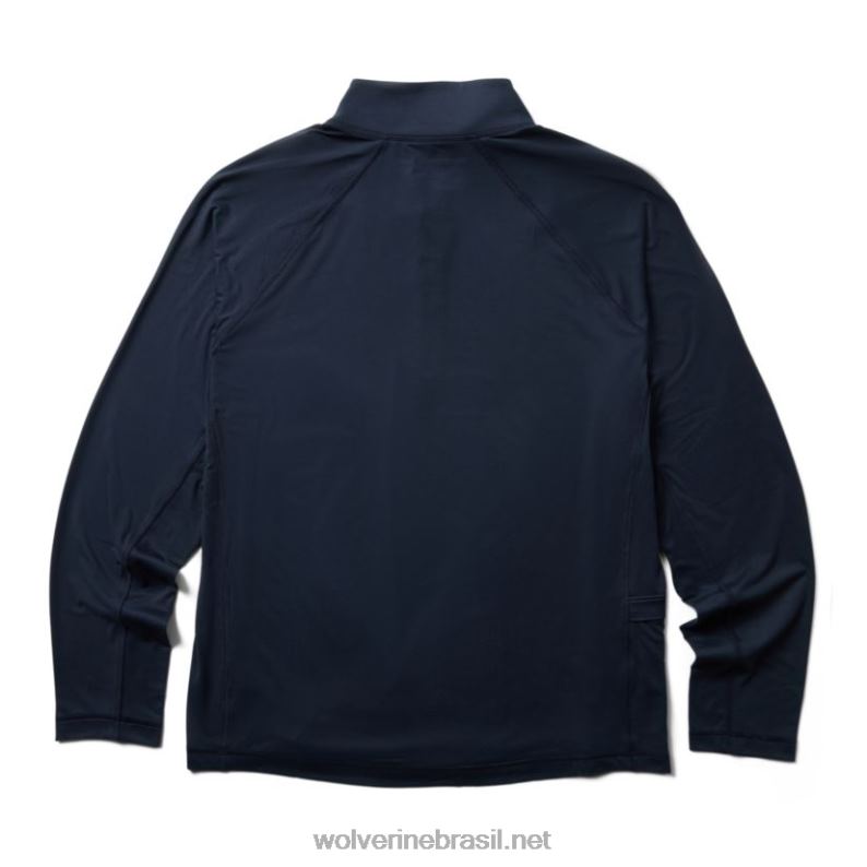 homens sun-stop eco 1/2 zip azul marinho Wolverine VL4VN311 - Image 2