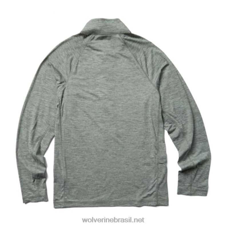 homens sun-stop eco 1/2 zip urze de bronze Wolverine VL4VN312 - Image 3