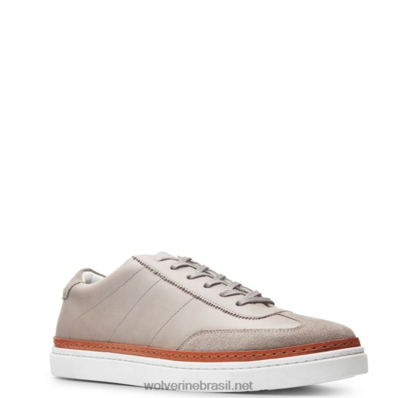 homens tênis de corte blvd couro cinza/camurça cinza Wolverine VL4VN225 - Image 5